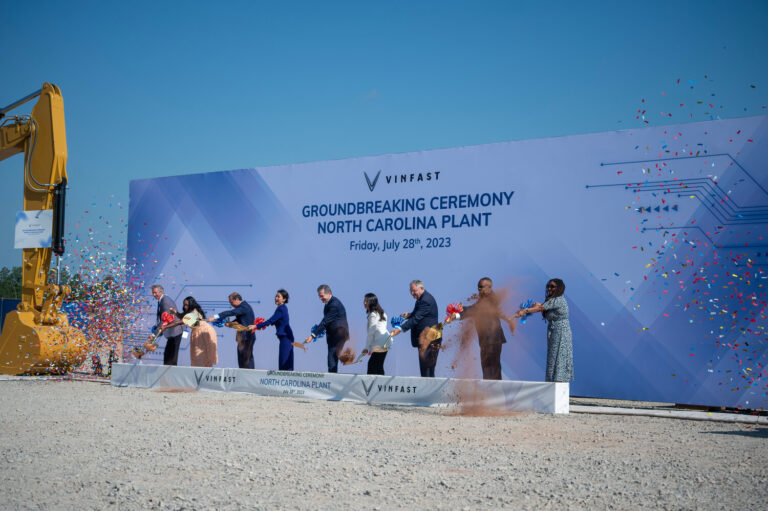 VinFast breaks ground on automotive manufacturing facility in Chatham County